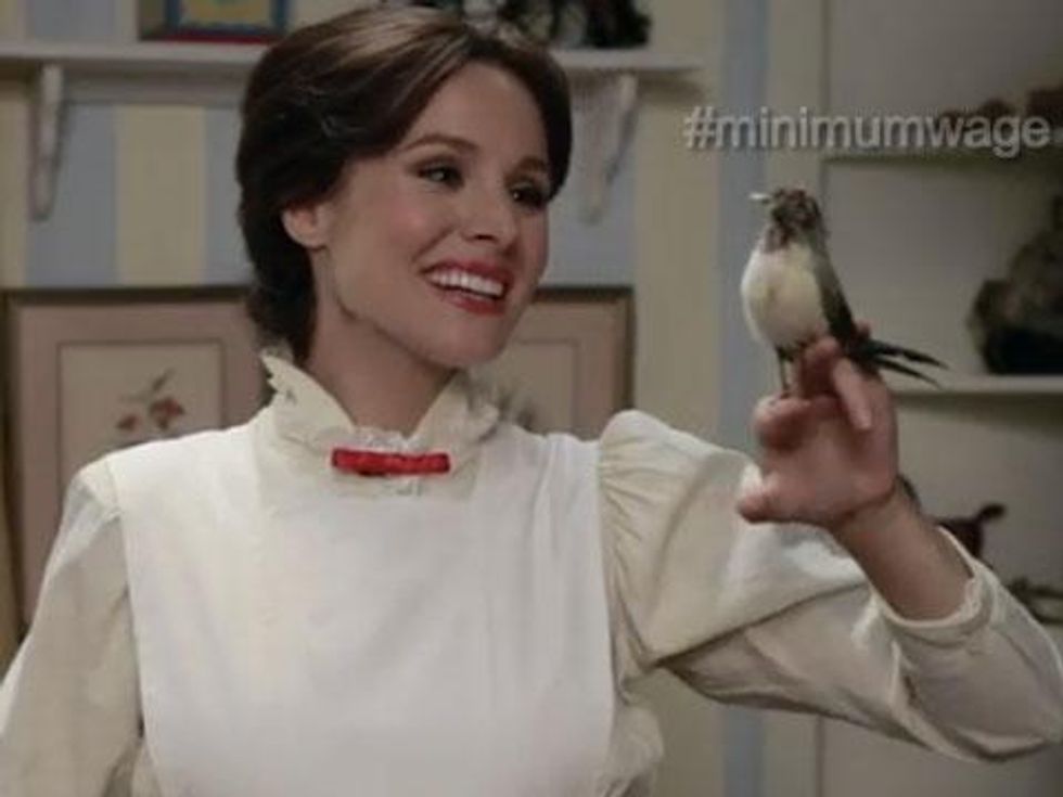 WATCH: Kristen Bell's Spot-on Mary Poppins Stumps for Minimum Wage Increase in Funny or Die Video