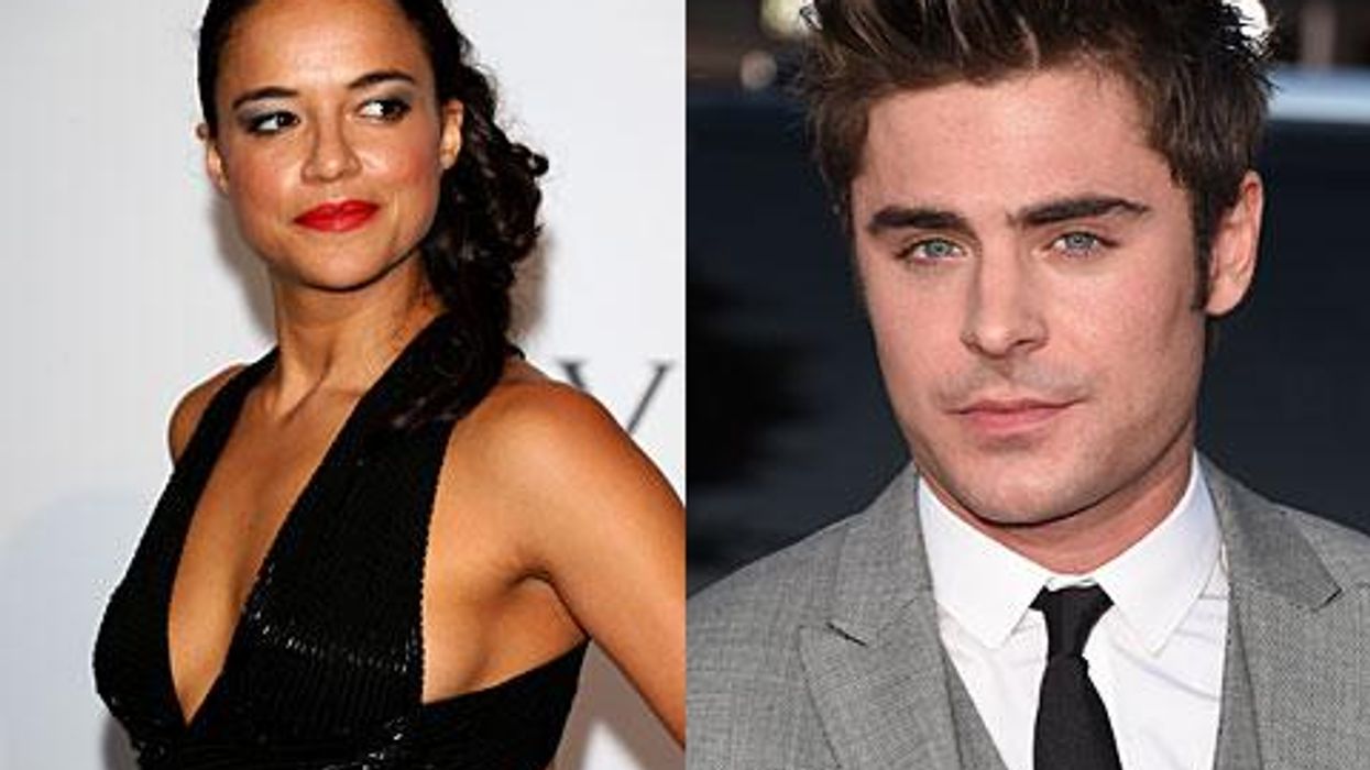 <p>Michelle Rodriguez Gets Cozy in Italy — With Zac Efron?</p>