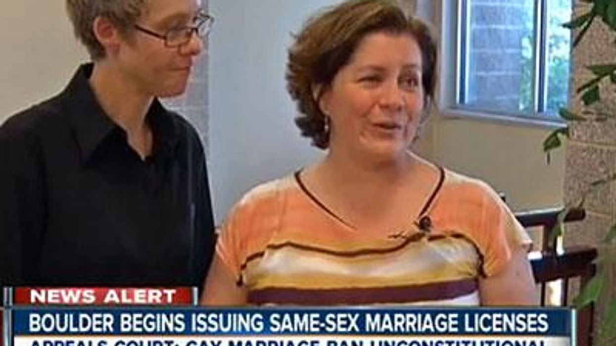 <p>WATCH: Same-Sex Couples Marry in Colorado</p>