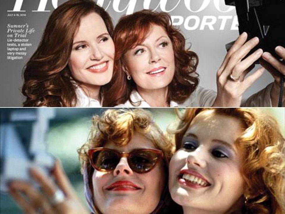 Pic of the Day: Susan Sarandon and Geena Davis Give Us Thelma and Louise Selfie 2.0 