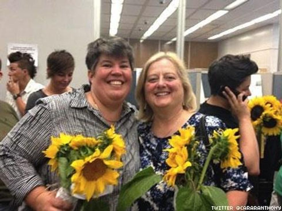 Indiana: Same-Sex Couples Begin After Federal Judge Rules Marriage Ban Unconstitutional