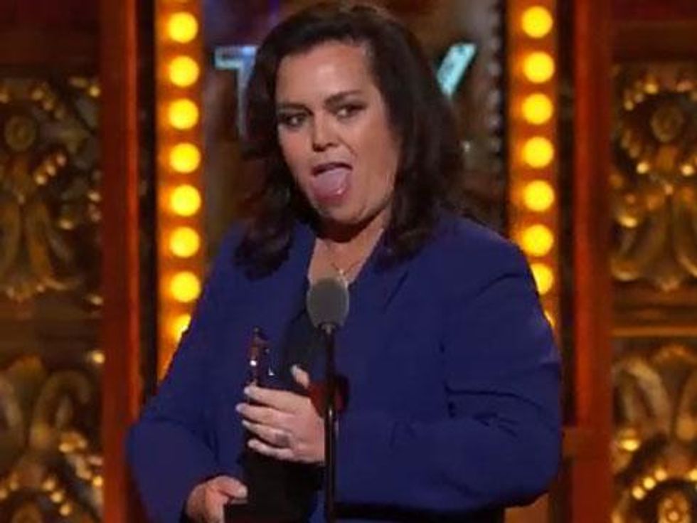 WATCH: Rosie O'Donnell Honored with Well-Deserved Humanitarian Award at The Tony's