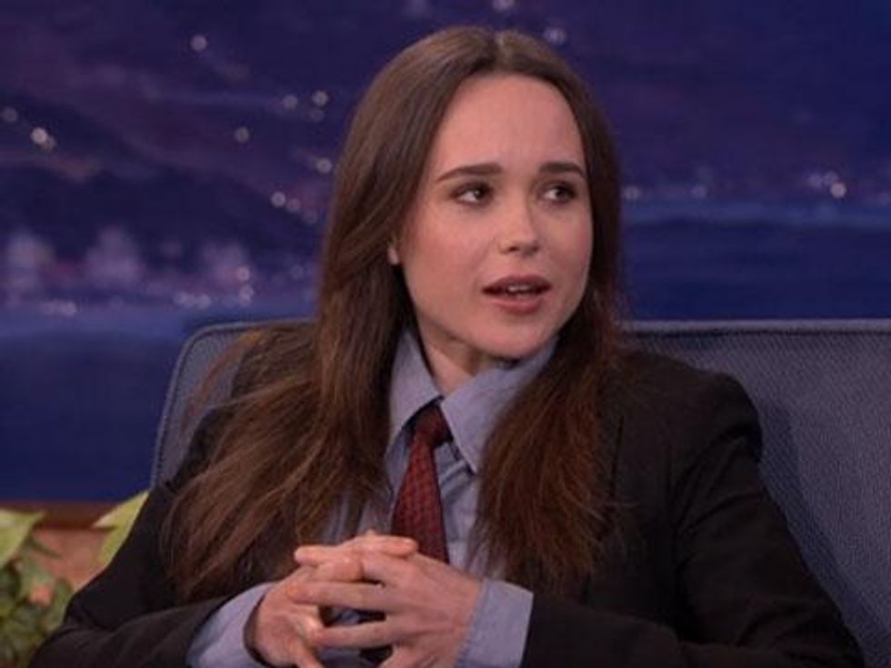 WATCH: Ellen Page Shares Fear of Having a Giant, Untamed Bush on Conan 