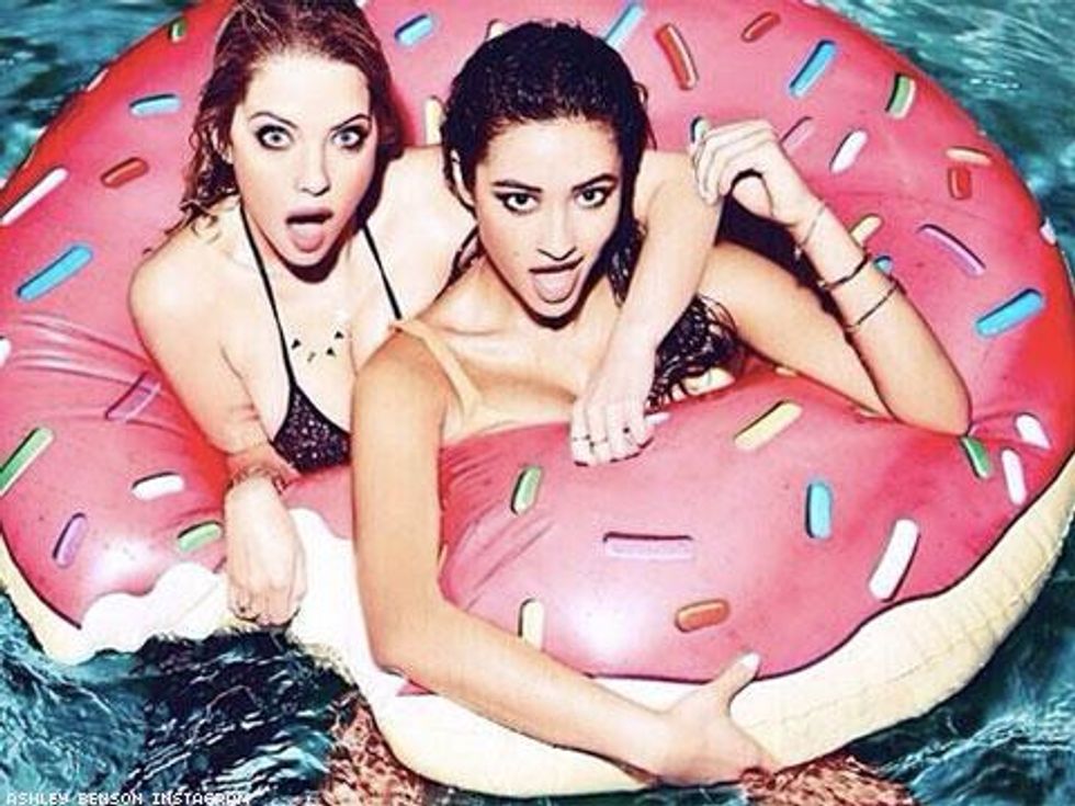Pic of the Day: Pretty Little Liars' Shay Mitchell and Ashley Benson Get Wet-n-Wild for GQ 