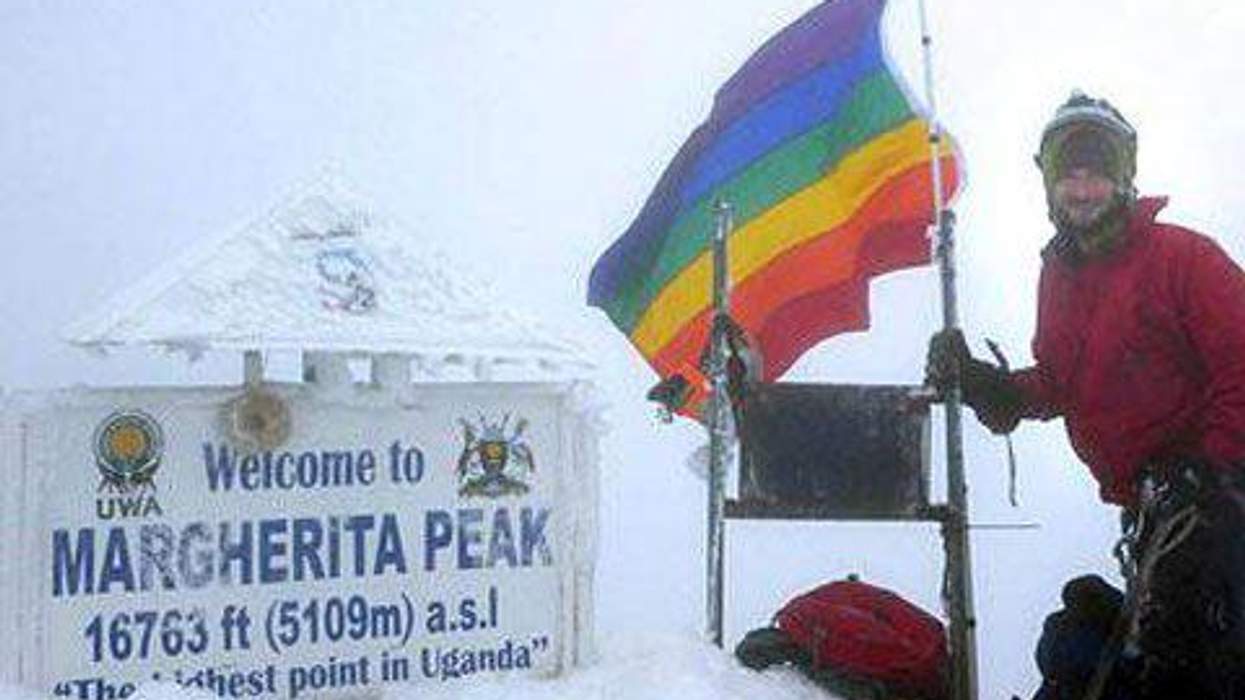 <p>Uganda's Tallest Peak Is Now Topped With a Beautiful Rainbow Flag</p>