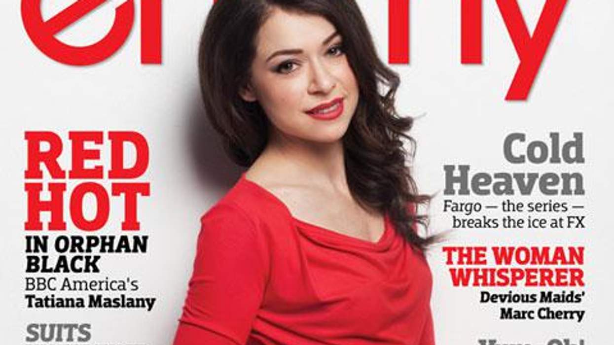 <p>Pic of the Day: Orphan Black's Emmy-Worthy Tatiana Maslany on <em>Emmy </em>Mag</p>