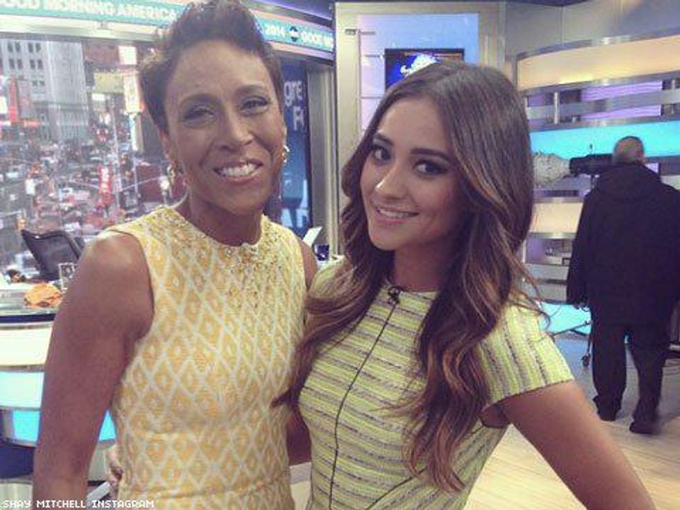 The Time Pretty Little Liars Met Robin Roberts and Instagrammed It! 