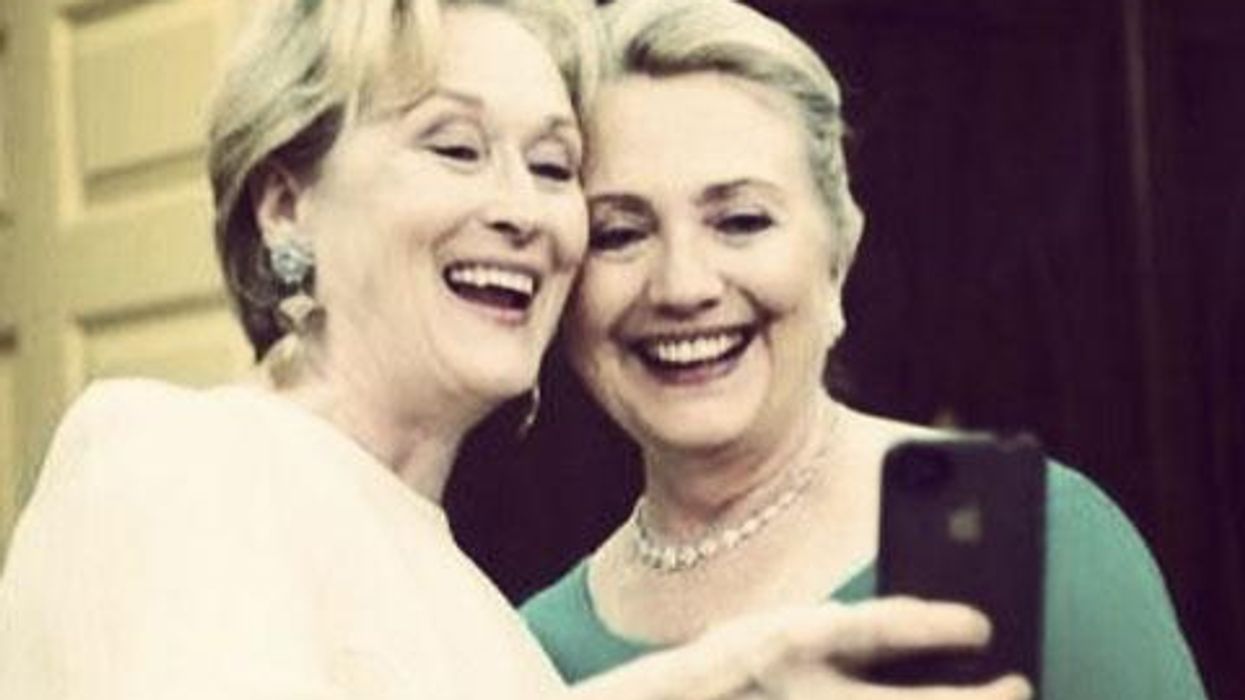 <p>Shot of the Day: The Meryl Streep/Hillary Clinton Selfie You Need In Your Life Right Now!</p>