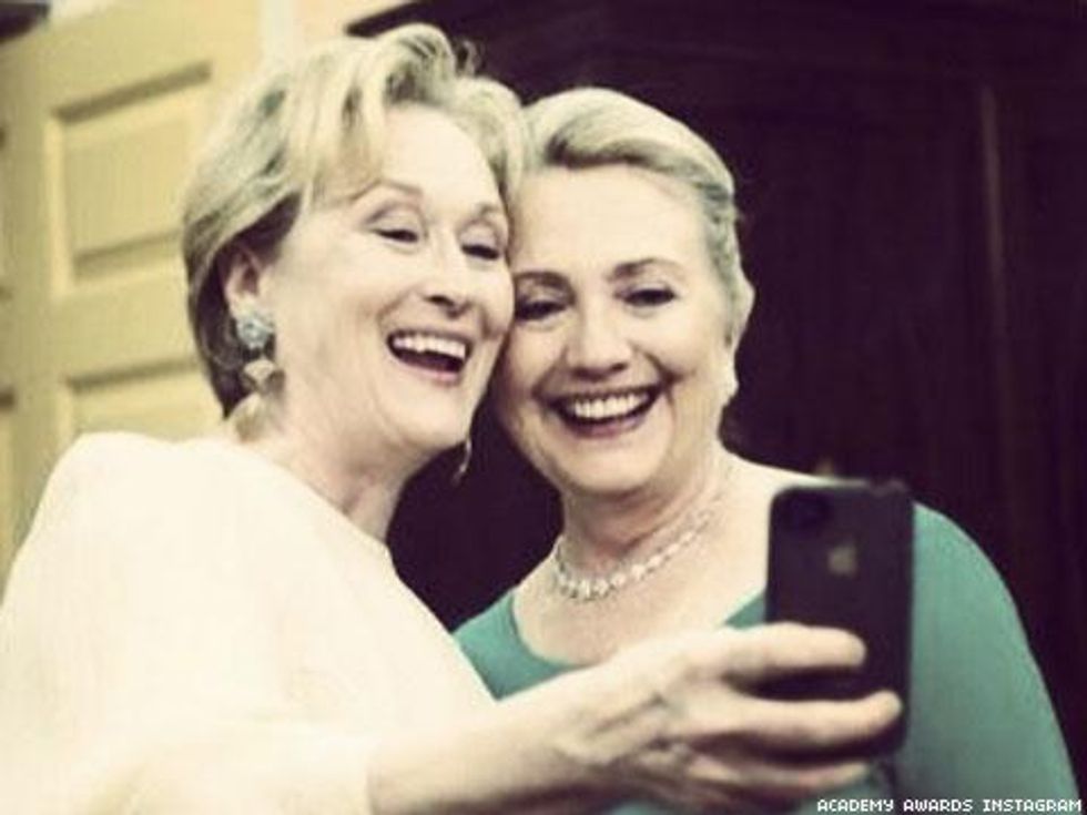 Shot of the Day: The Meryl Streep/Hillary Clinton Selfie You Need In Your Life Right Now! 