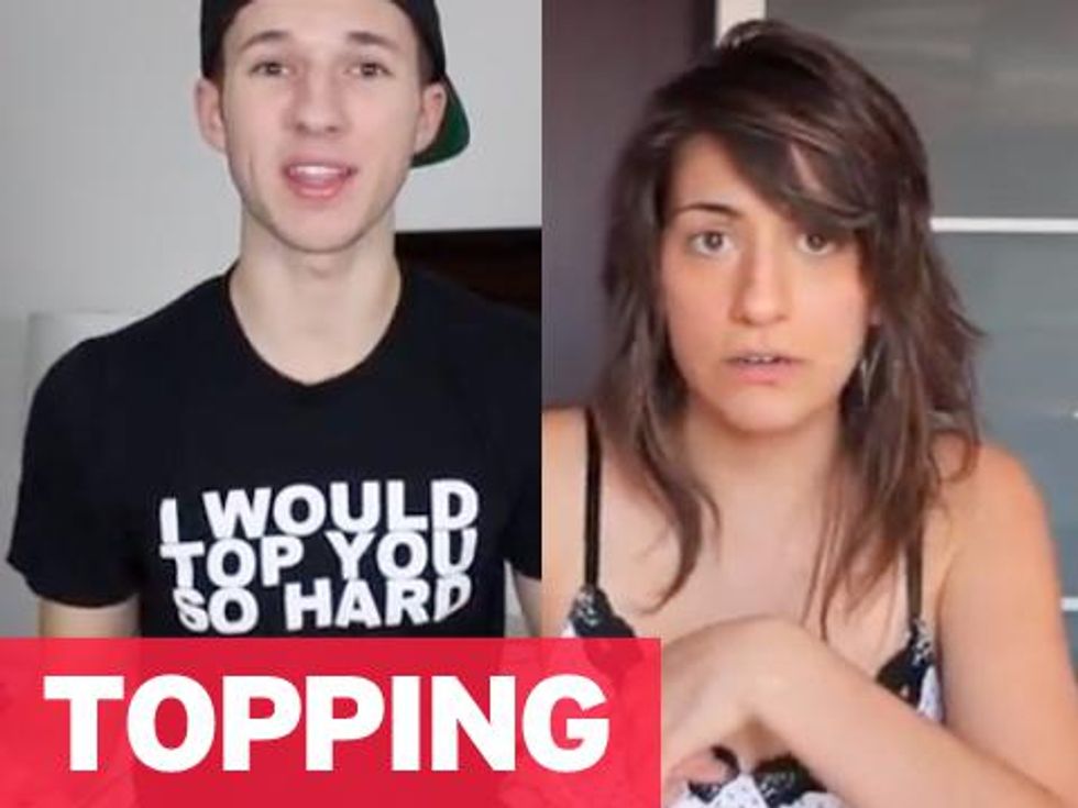 WATCH: A Lesbian and a Gay Guy Discuss Why Topping is Hard
