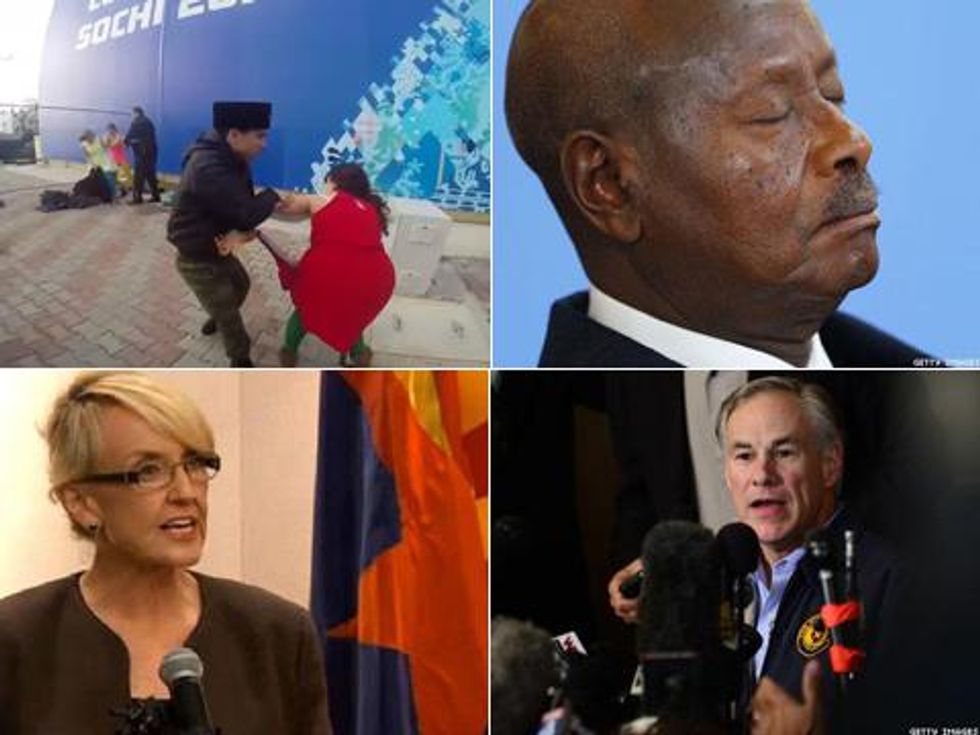 5 Things That Pissed Us Off This Week: Antigay Hate in Uganda, Red States, and Winter Games