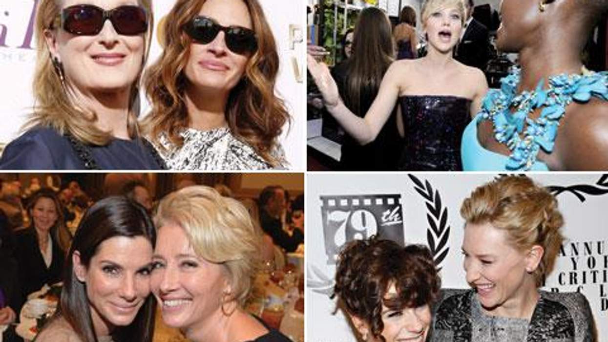 <p>11 Examples of This Year's Oscar Nominees Being Adorable Together - Meryl, Julia, Cate, Lupita, June, etc...</p>