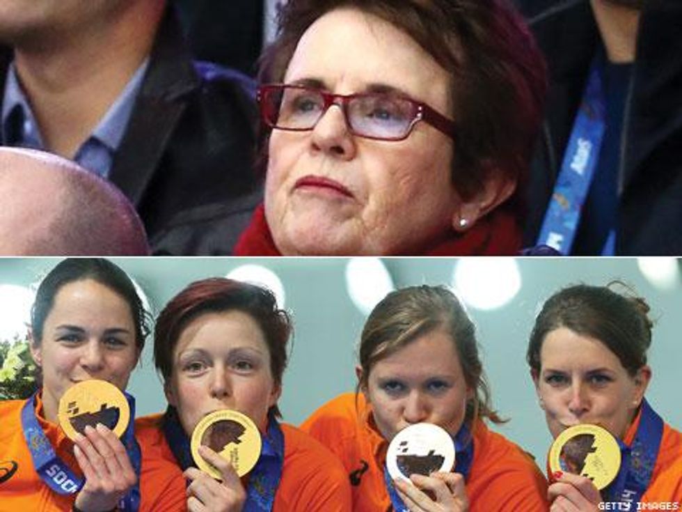Gay In Sochi: Billie Jean King Makes Her Mark and More... 