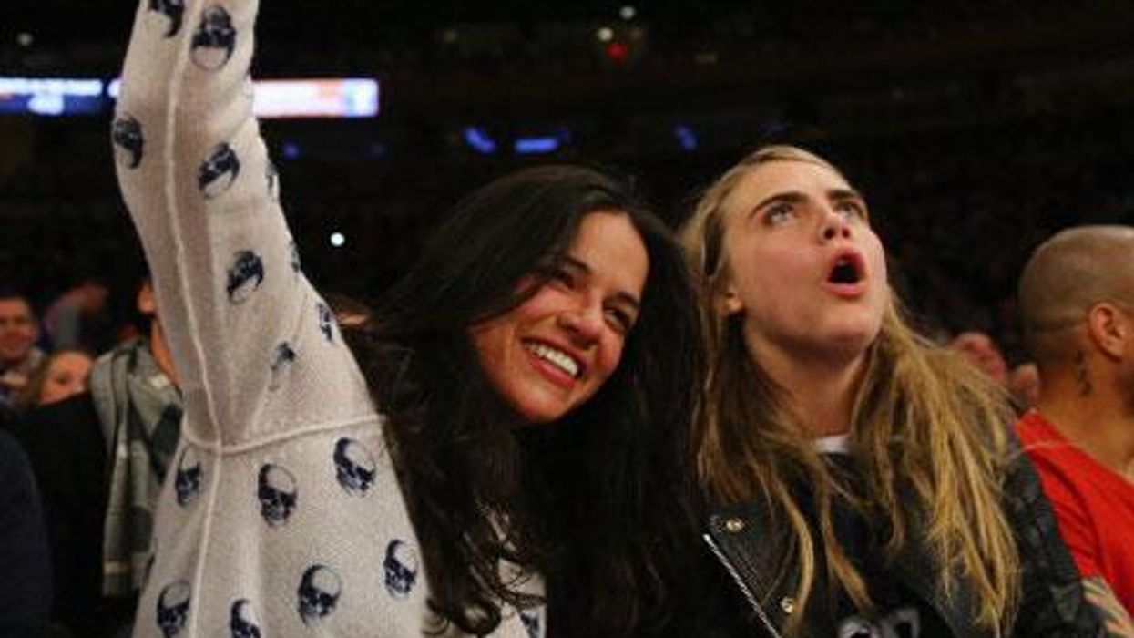 <p>Things Are Getting Good Between Michelle Rodriguez and Cara Delevigne</p>