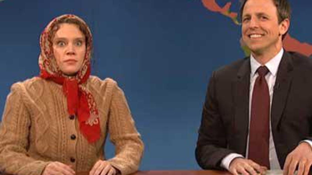 <p>WATCH: Kate McKinnon's Russian Villager Is Surprised Anyone Comes to Russia</p>