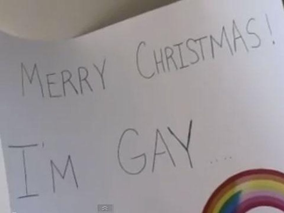 WATCH: Try Not to Cry While Watching this Adorable Lesbian Come Out to Her Family at Christmas 