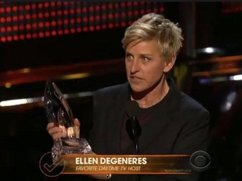 WATCH: Ellen DeGeneres Lands Record-Breaking 14th People's Choice Award 