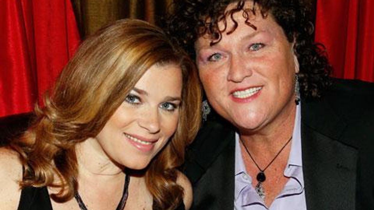 <p>Dot Marie Jones and Bridgett Casteen Make Holiday Party Their Wedding!</p>