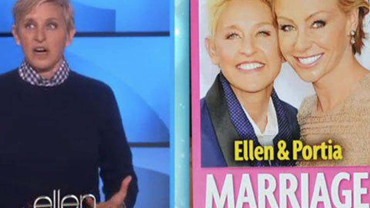 <p>WATCH: Ellen Will Tell You if She and Portia are Getting Divorced!</p>
