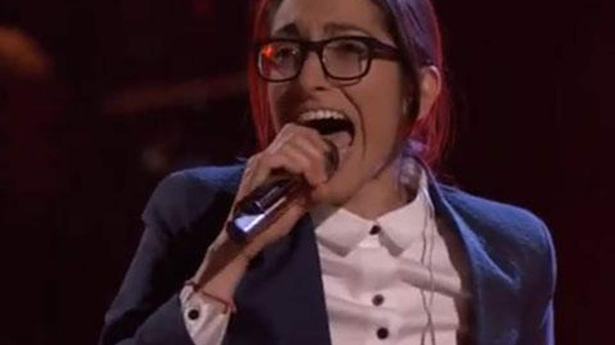 <p>WATCH: Michelle Chamuel Returns to <em>The Voice</em> with 'Go Down Singing' </p>