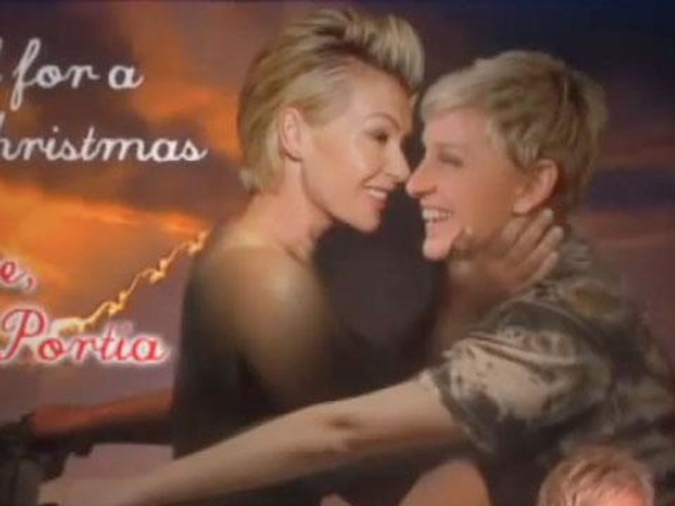 WATCH: Ellen DeGeneres and Portia De Rossi Recreate 'Bound 2'