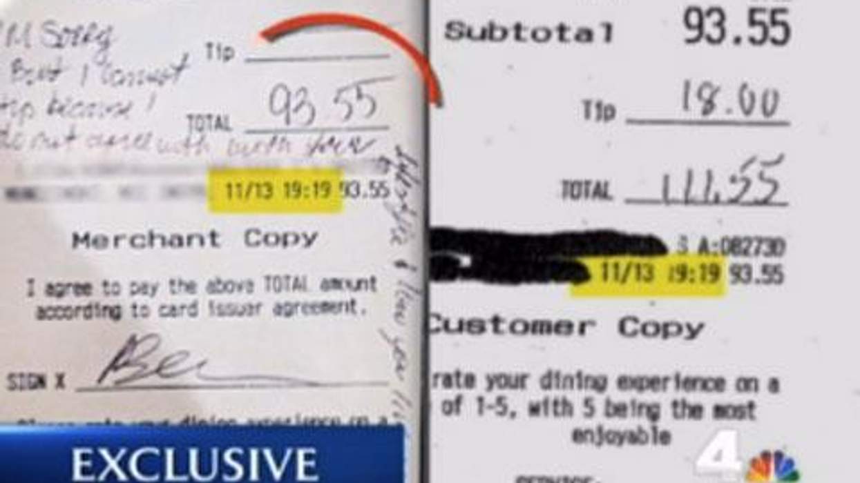 <p>WATCH: Is the N.J. Waitress Stiffed for Being a Lesbian Story a Hoax? </p>