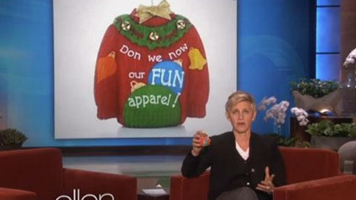 <p>WATCH: Hallmark De-'Gays' 'Deck the Halls' - Ellen DeGeneres Responds </p>