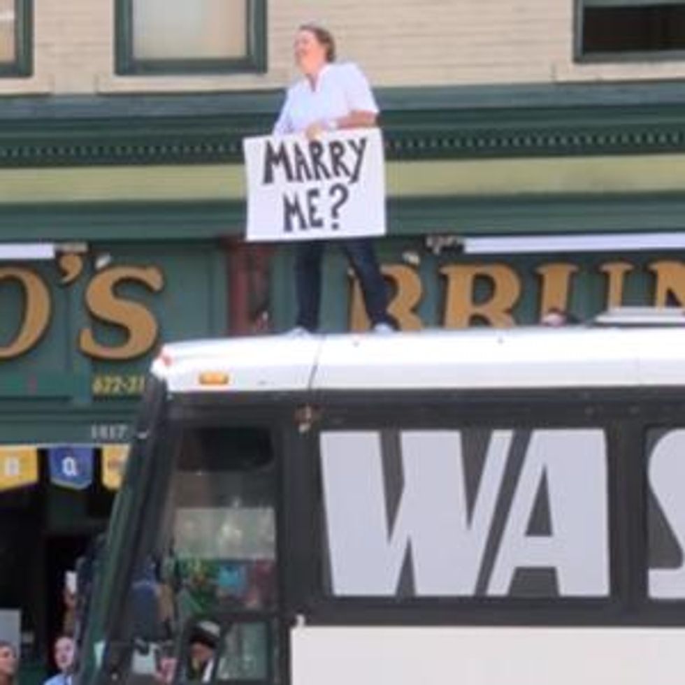WATCH: Seattle Lesbian Proves She's Romantic with Epic Proposal