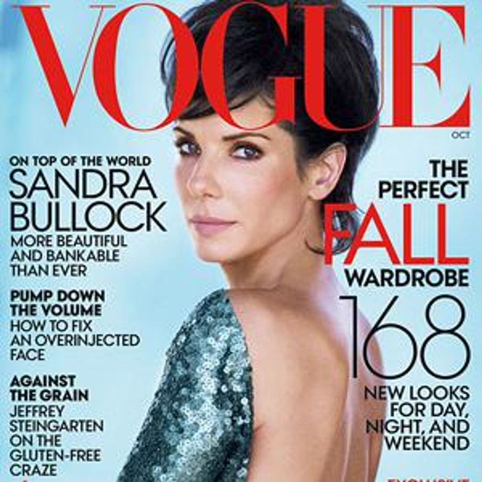 Shot of the Day: Sandra Bullock Is On Top (of the World) for Vogue
