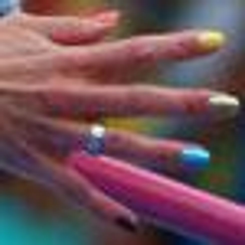 Swedish Athletes Don Rainbow Nails at Moscow World Championships