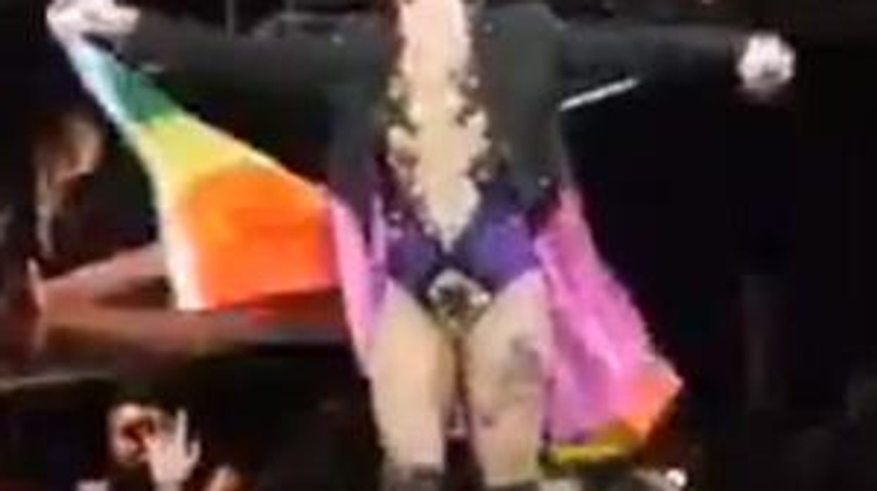 WATCH: Pink Waves Rainbow Flag, Tells Twitter Haters She's Proud to Get Called a Lesbian