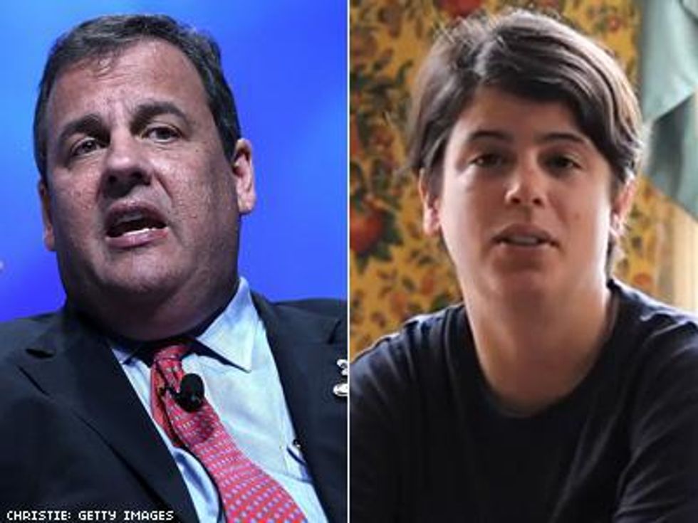 WATCH: Chris Christie Gets Schooled on Equality By Opponent's Lesbian Daughter