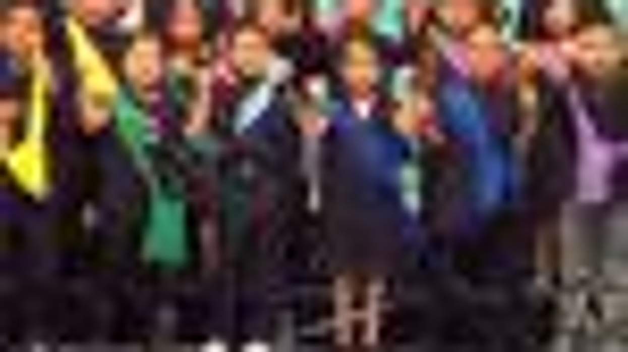 Rainbow Clad Kindergarten Class Performs 'True Colors' for Graduation