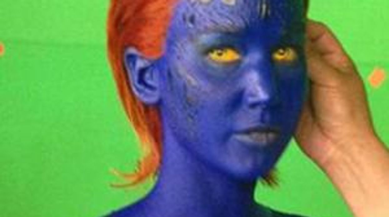 Shot of the Day: Jennifer Lawrence Feeling Blue As X-Men's Mystique
