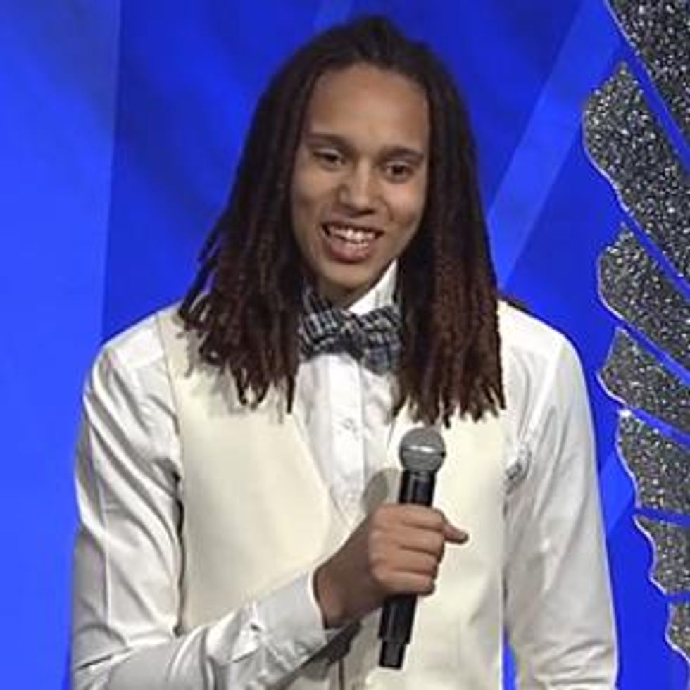 WATCH: Out WNBA Star Brittney Griner Tells Youth at GLAAD Awards 'Don't Hide It. Be Who You Are.'