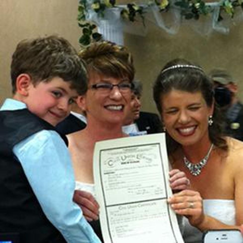 Shot of the Day: Colorado's First Civil Union Recipients Are Lesbian Moms