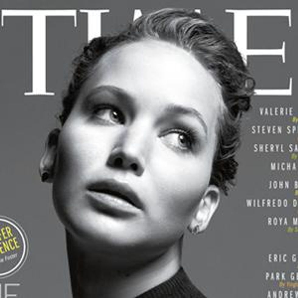 Shot of the Day: Jodie Foster Fawns Over Jennifer Lawrence for 'Time 100'