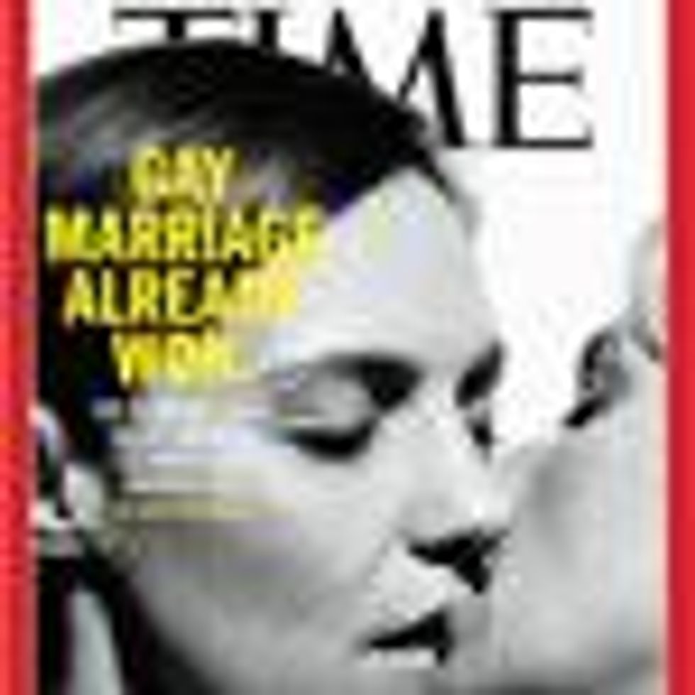 Shot of the Day: 'Time' Declares 'Gay Marriage Already Won' with Lesbian Couple Kissing Cover 