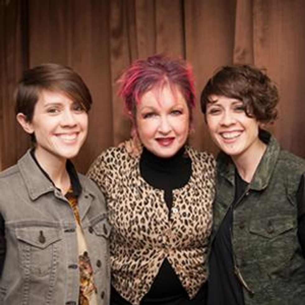 Shot of the Day: Tegan, Sara, and Cyndi Lauper in 'Rolling Stone'