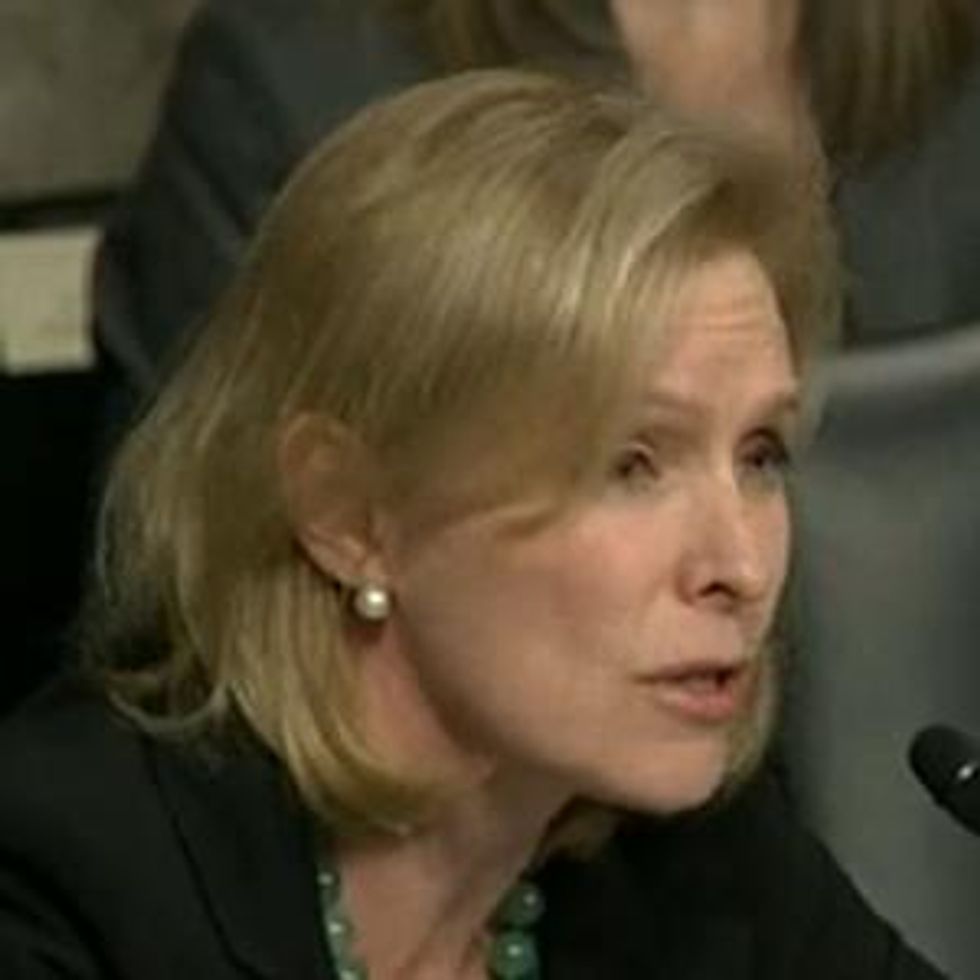 Watch: Sen. Kirsten Gillibrand Grills Hagel on Violence Against Women, Same-Sex Spousal Benefits in Military