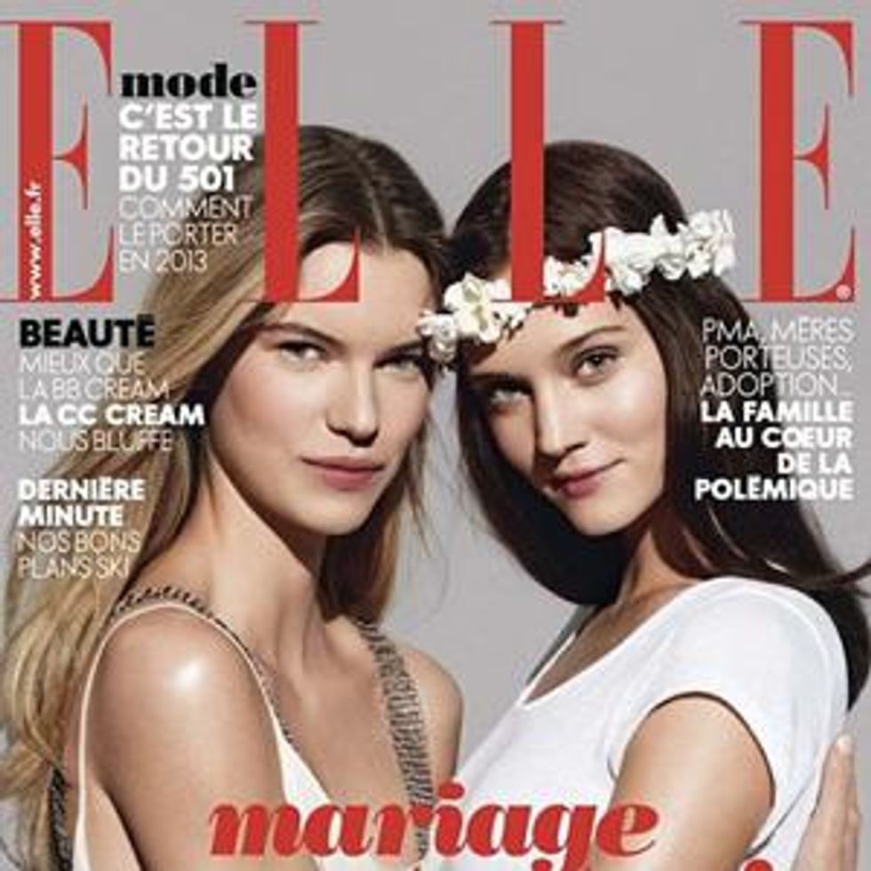 Shot of the Day: French 'Elle' Cover Demands 'Marriage for All!'