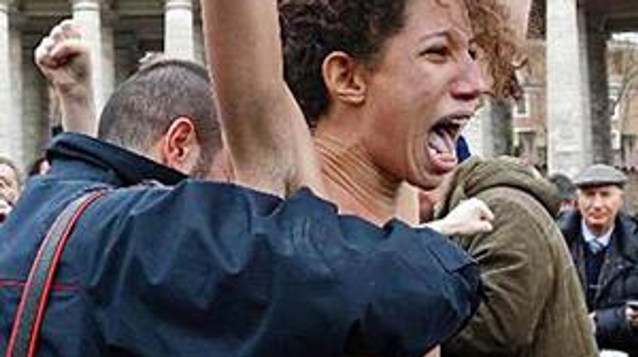 Watch: Feminists Strip Down, Tell Pope to Shut Up