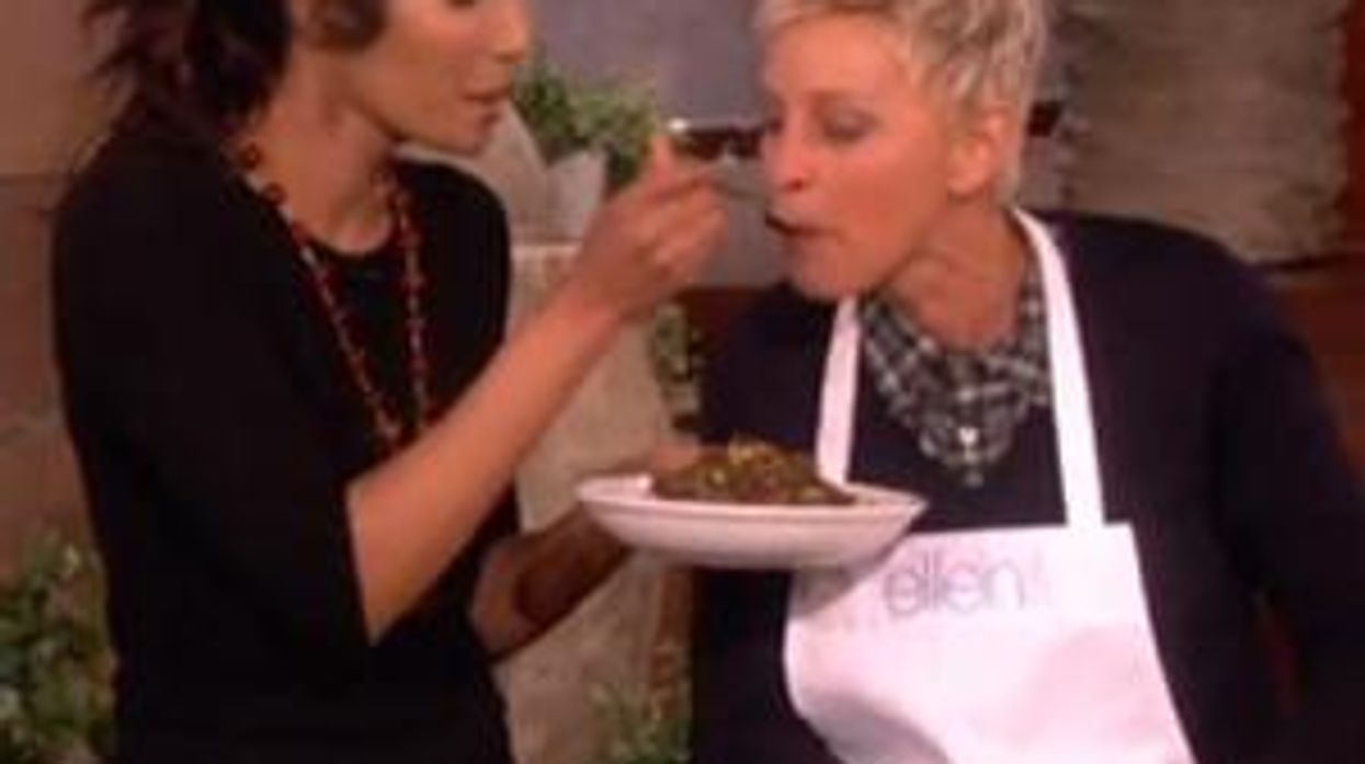 Watch: Padma Lakshmi Courts Ellen DeGeneres in the Kitchen