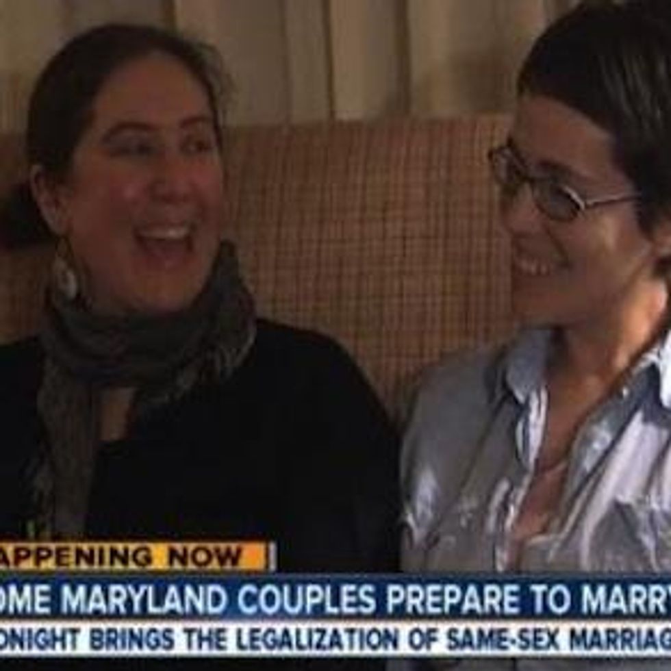 Maryland's Lesbian and Gay Couples Ring in the New Year with Marriage Equality 