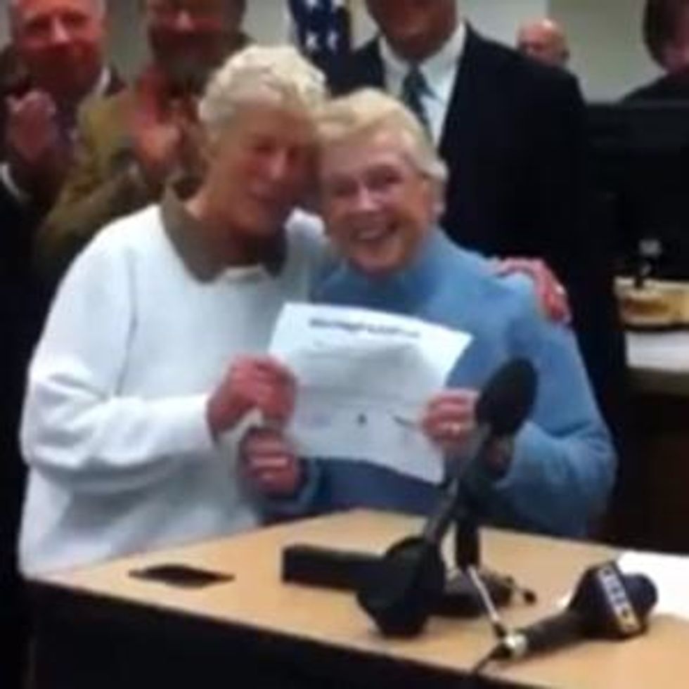 Watch: Washington's First Lesbian Marriage License 