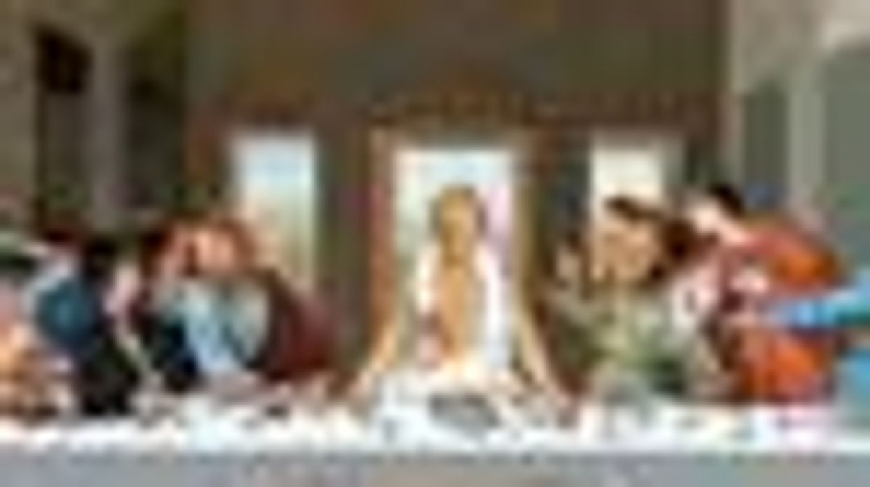 Lesbian Last Supper as Depicted by Graphic Artist Bronwyn Lundberg