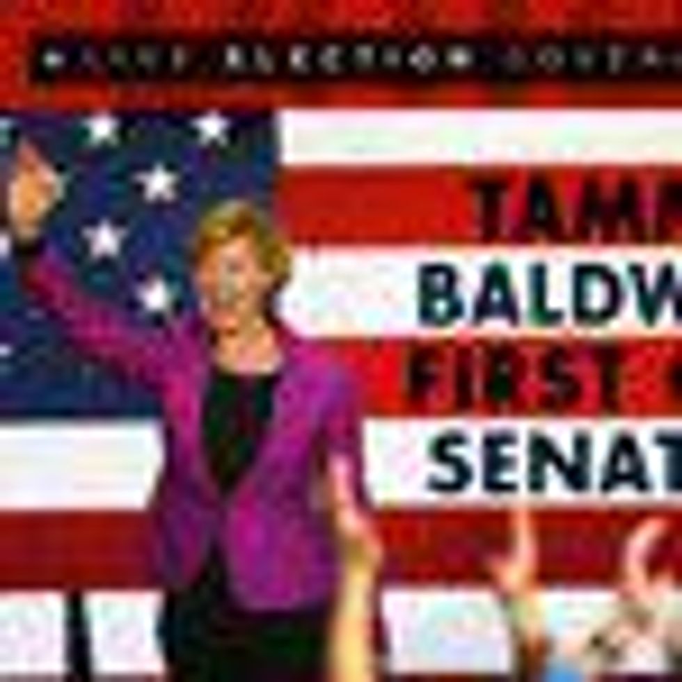 Shot of the Day: Tammy Baldwin is the Nation's First Gay Senator! 