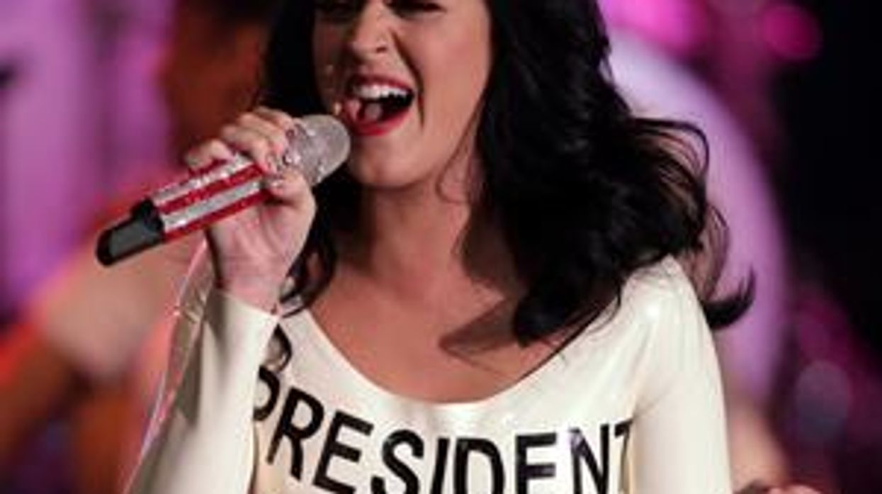 Shot of The Day: Katy Perry Stumps for Obama in Skin-tight Slip