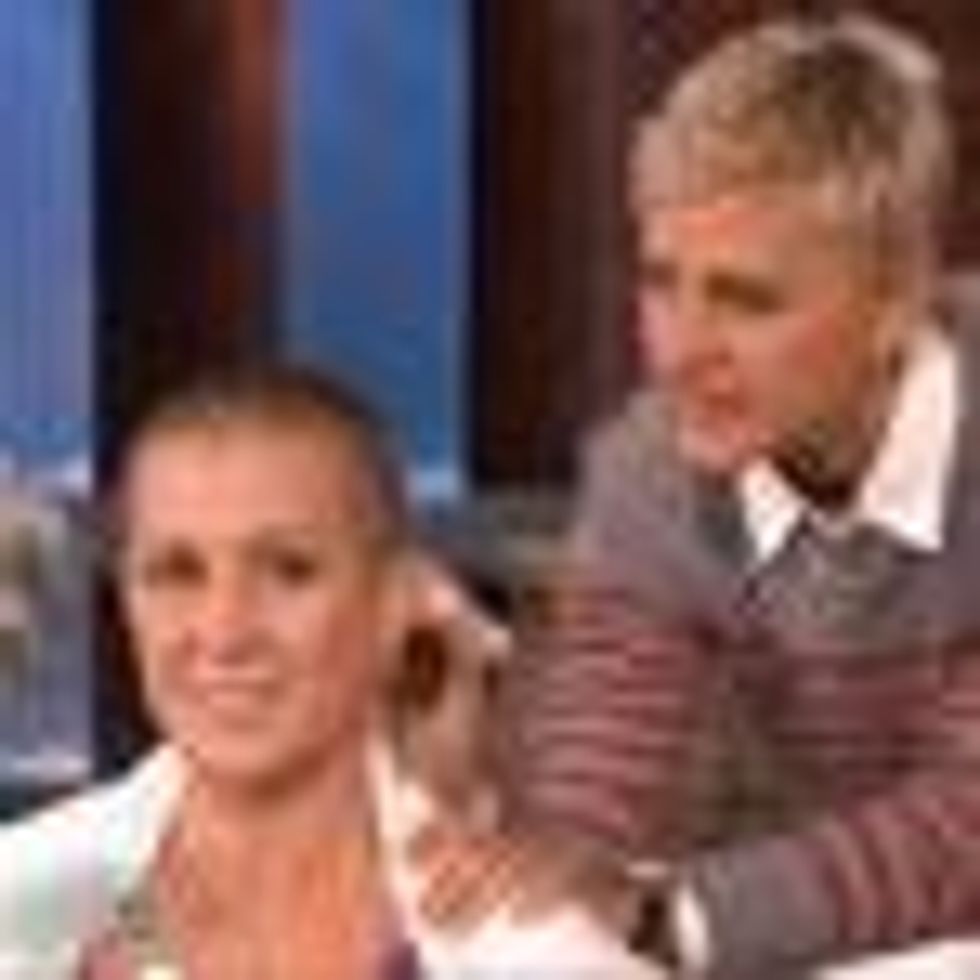 Watch: Ellen DeGeneres Shaves Her Name on Kellie Pickler's Head 