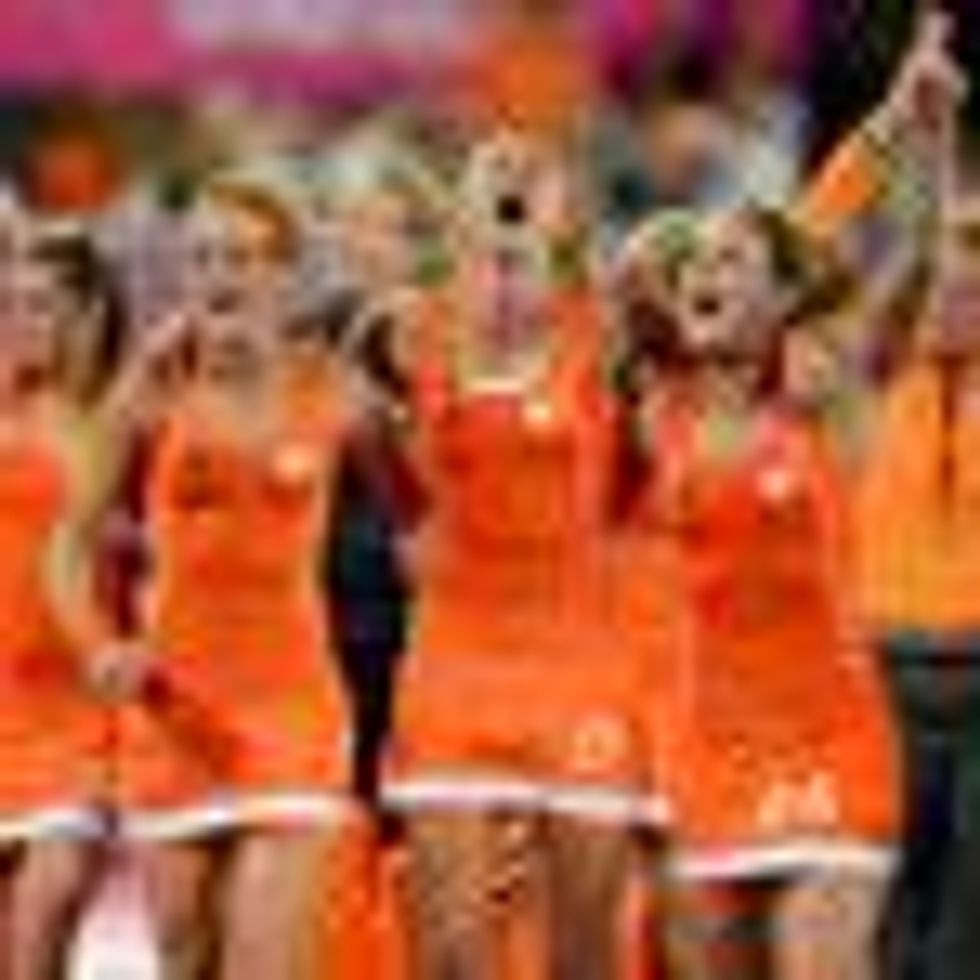 Shot of the Day: Most Out Team at Olympics, the  Dutch Field Hockey Team, Takes Gold 
